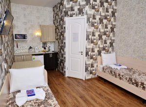 Мини-квартира 2комн с кухней и патио на 4 места